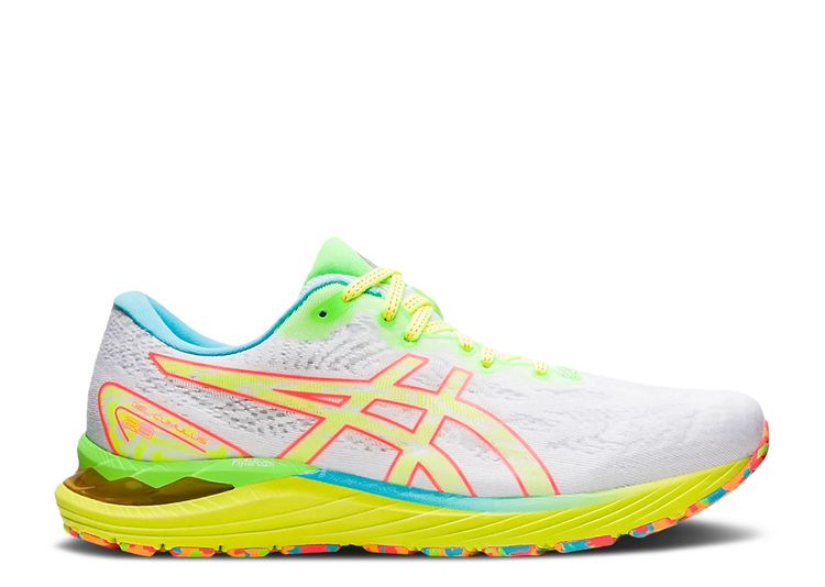 Gel Cumulus 23 'White Safety Yellow' - ASICS - 1011B419 100 - white ...