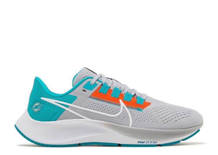 NEW Miami Dolphins Men's Nike NFL Air Zoom Pegasus 38 Running Shoe Sneaker