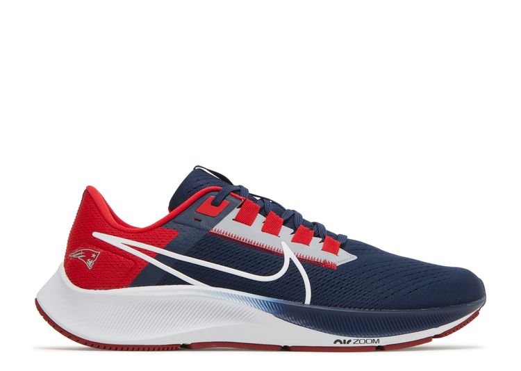 Nike Air Zoom Pegasus 38 Patriots Running Shoes, Men's, Blue