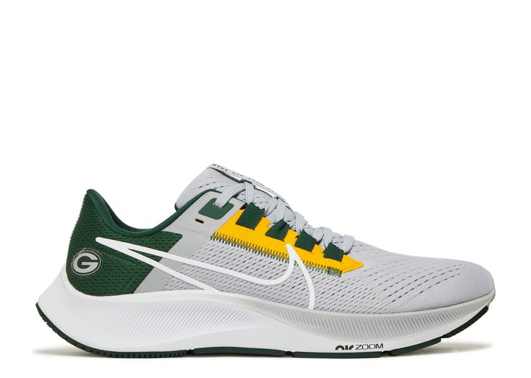 packers nike zoom pegasus 38 shoe