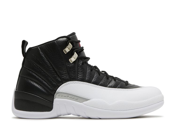 black and grey jordan 12