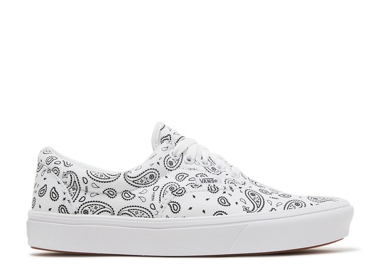 ComfyCush Era 'Paisley White' - Vans - VN0A3WM942M - true white/black ...