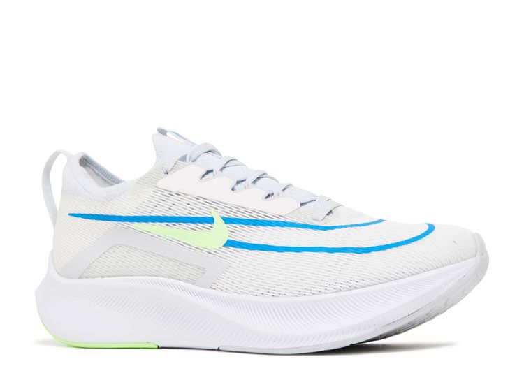 Zoom Fly 4 'White Imperial Blue Lime Glow' - Nike - CT2392 100 - summit ...