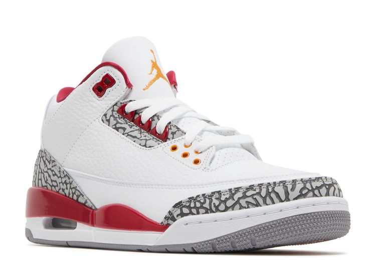 Red and white 3s