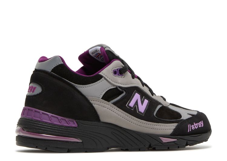 Stray Rats X Wmns 991 Made In England 'Black Purple' - New Balance ...