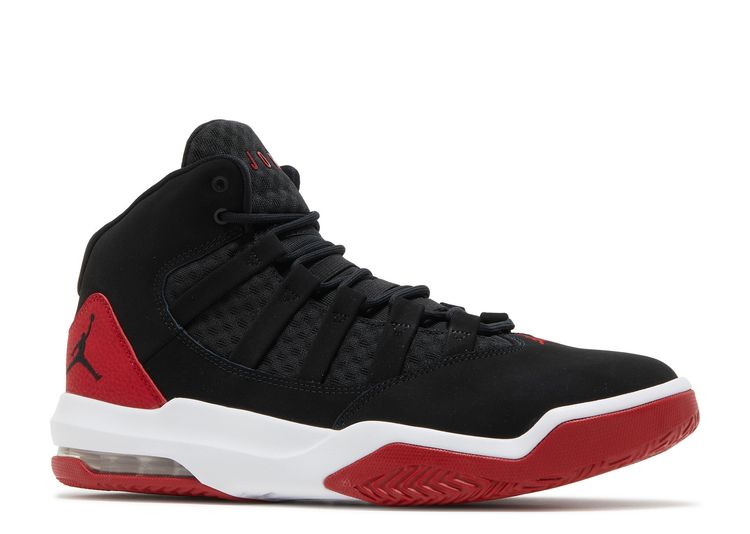 jordans aura black and red