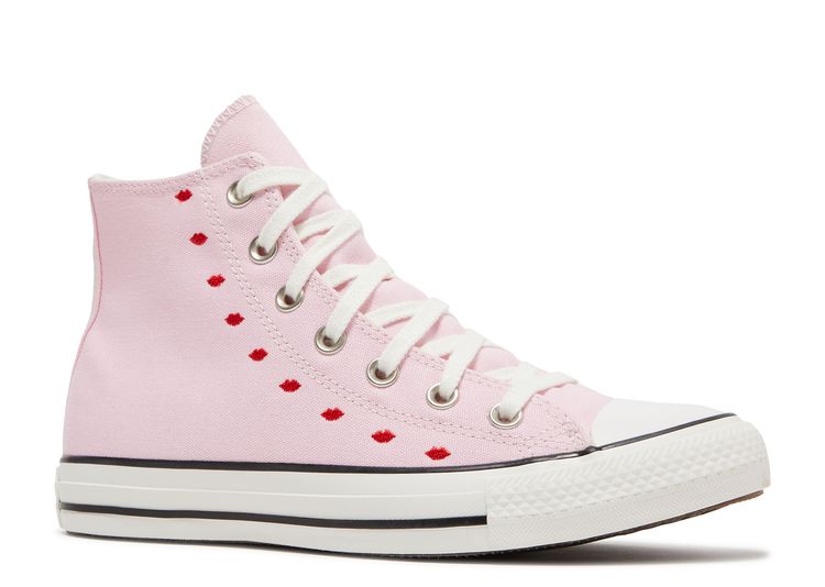 Wmns Chuck Taylor All Star High 'Embroidered Hearts Cherry Blossom' -  Converse - A01603F - cherry blossom/white | Flight Club