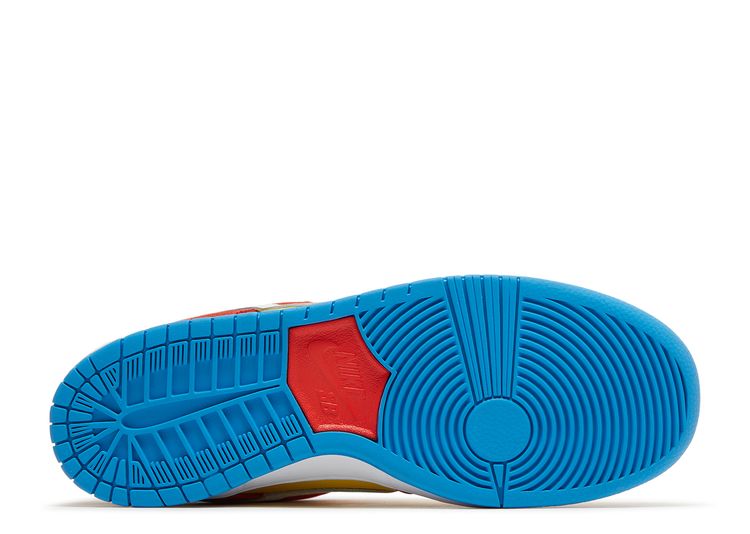 Men's Nike SB Dunk Low Pro Bart Simpson Habanero Rd/Wht-Blue