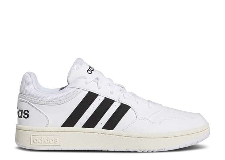 Hoops 3.0 Low 'White Black' - Adidas - GY5434 - cloud white/core black ...