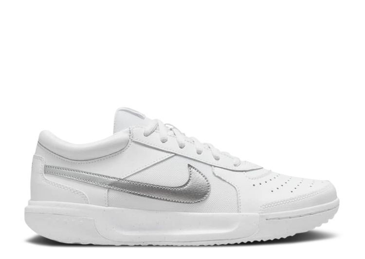 Wmns NikeCourt Zoom Lite 3 'White Metallic Silver' - Nike - DH1042 101 ...