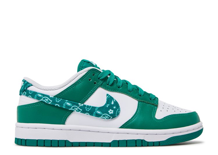 Wmns Dunk Low 'Green Paisley' - Nike - DH4401 102 - white