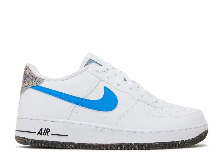 Nike Boys Air Force 1 LV8 - Basketball Shoes White/Blue Size 07.0