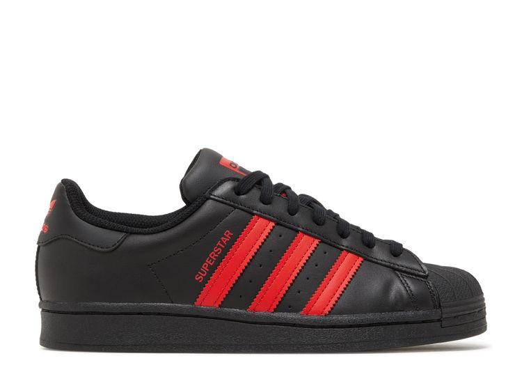 Superstar 'Core Black Vivid Red' - Adidas - GZ3739 - core black/vivid red/core black | Flight