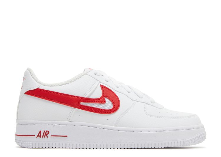 red air force 1 with white swoosh