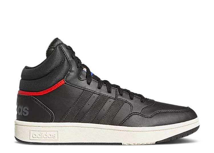 Hoops 3.0 Mid 'Black Vivid Red' - Adidas - GZ1344 - core black/carbon ...