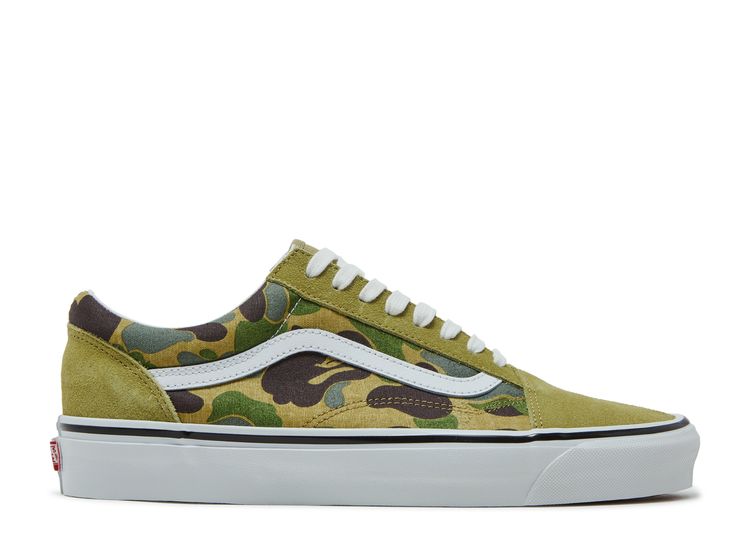 BAPE X Old Skool 36 DX 'Green Camo' - Vans - VN0A54F37BE - abc