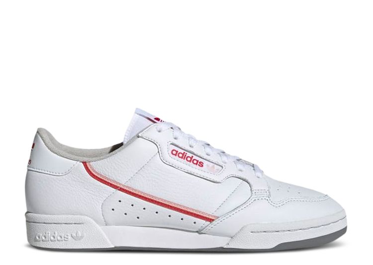 Continental 80 'White Glory Red' - Adidas - EF5989 - cloud white/vapour ...