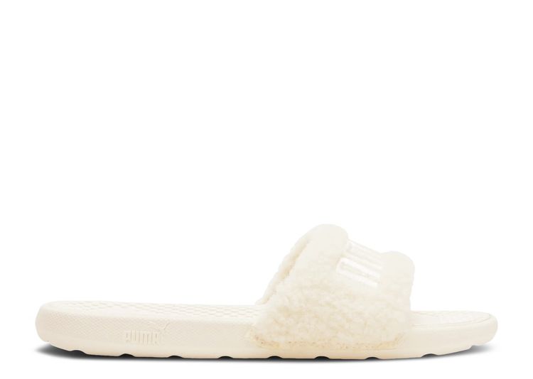 Wmns Cool Cat Sherpa Slide 'Whisper White' Puma 383453 02 whisper