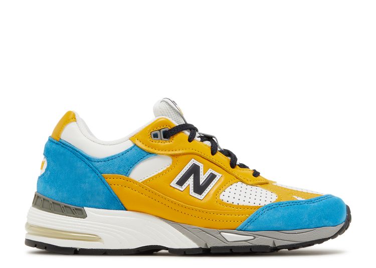 Sneakersnstuff X Wmns 991 Made In England 'Blue Yellow' - New Balance ...