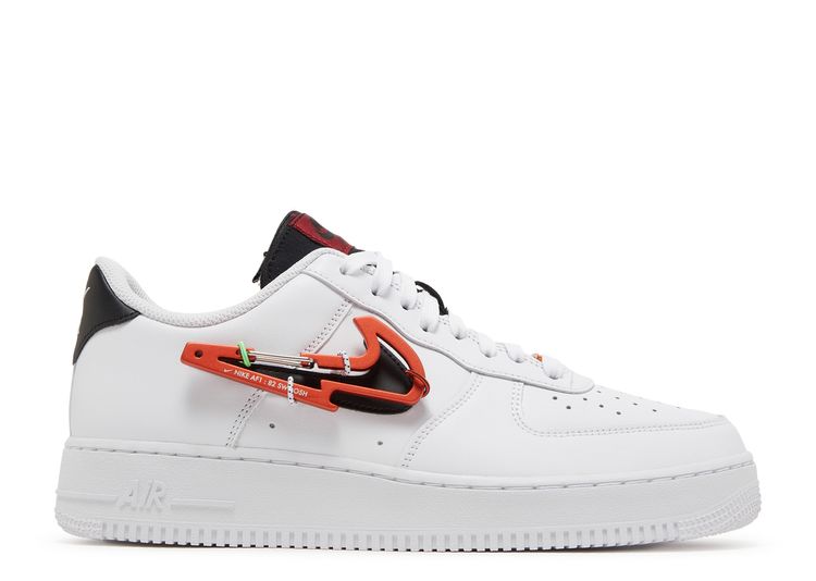 Air Force 1 Premium 'Carabiner White Habanero Red' Nike DH7579 100 - white/pomegranate/habanero red/black | Flight Club