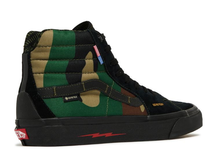 DEFCON x Sk8-Hi Notchback GTX 'Black Woodland Camo'