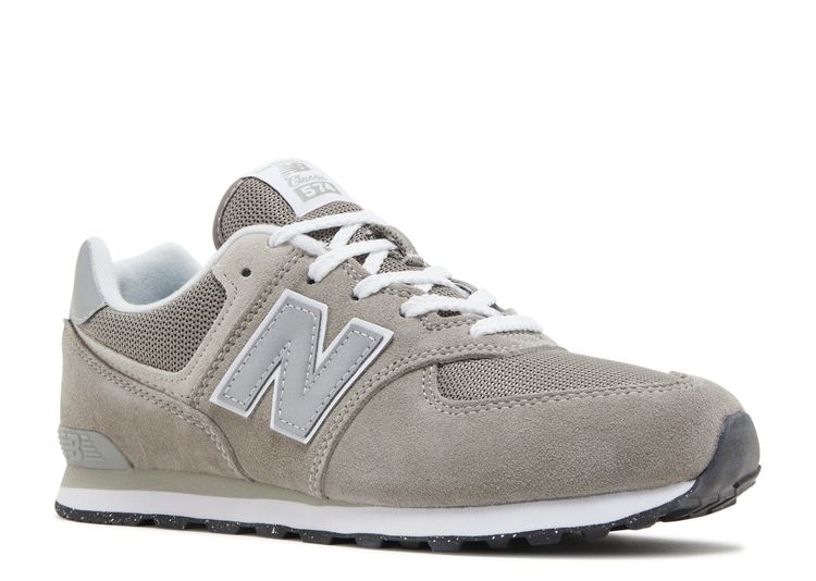 574 Big Kid Wide 'Core Pack Grey White' - New Balance - GC574EVG W ...