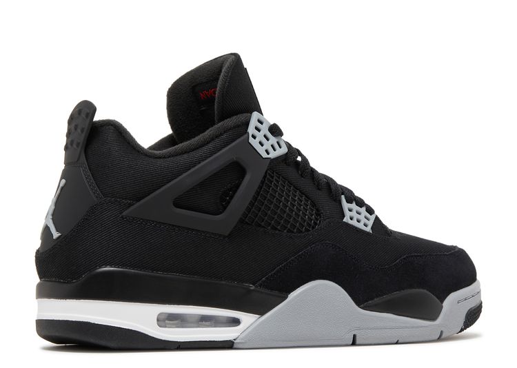 black jordan 4s grade school