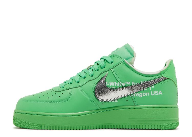 Mighty Medal Excrete Off White X Air Force 1 Low 'Brooklyn' - Nike - DX1419 300 - light green  spark | Flight Club