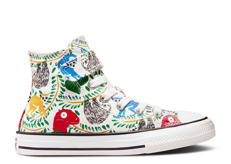 Chuck Taylor All Star Easy On High PS 'Multi Colored Animals ...