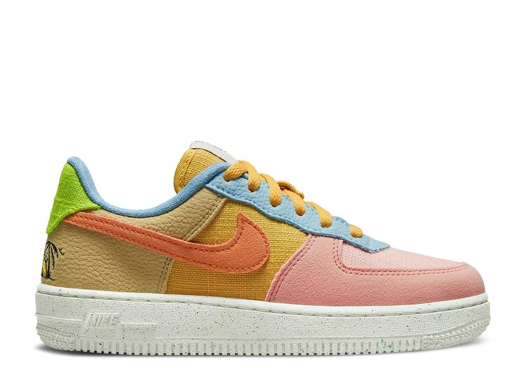 Nike Air Force 1 LV8 Sanded Gold / Hot Curry / Wheat Grass - DM1009-700