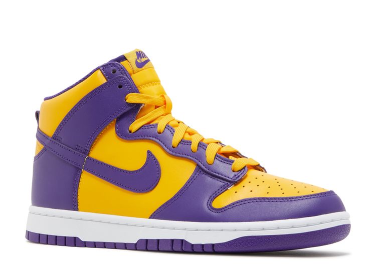Dunk High 'Lakers' - Nike - DD1399 500 - court purple/university gold ...