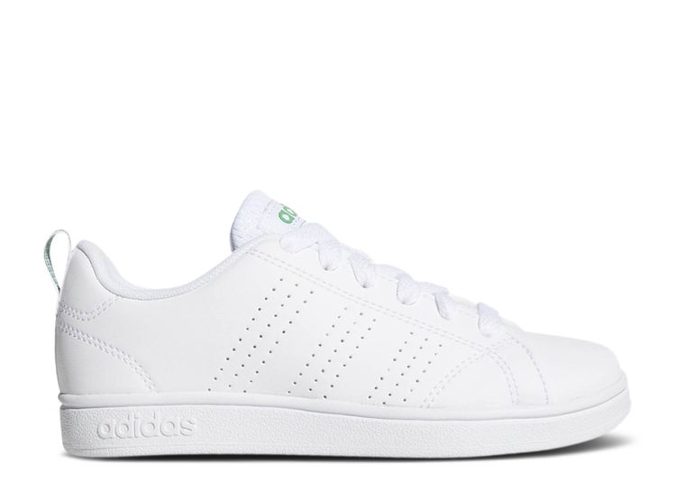 Advantage Clean J 'Triple White' - Adidas - AW4884 - footwear white/footwear white/green | Flight Club