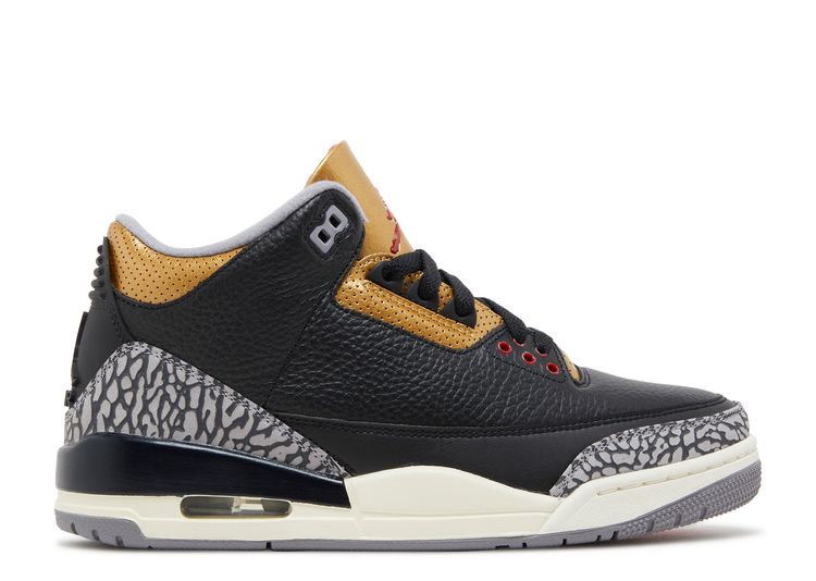 jordan 3 black and yellow