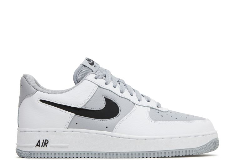 Nike Air Force 1 '07 LV8 (White/Wolf Grey/Black) Men's Shoes - Style Code:  DV3501-100 