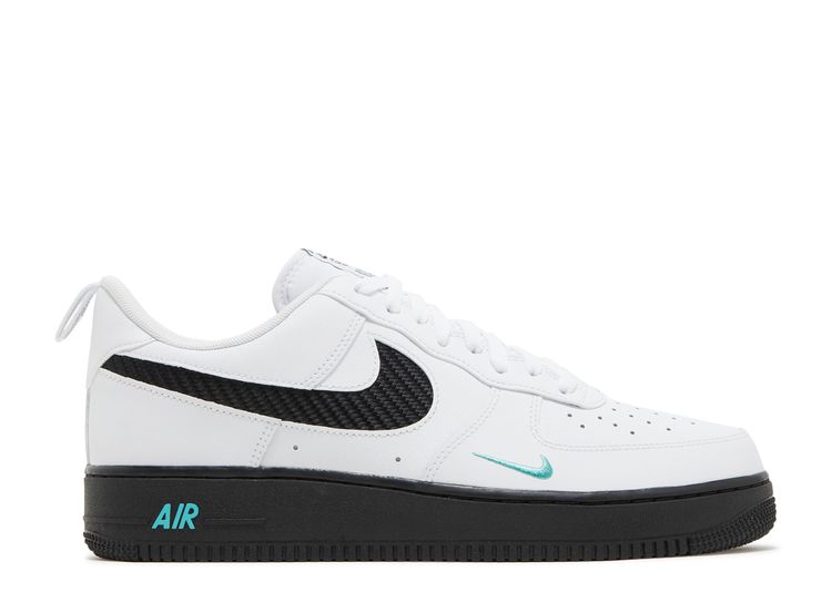 teal and black air force ones