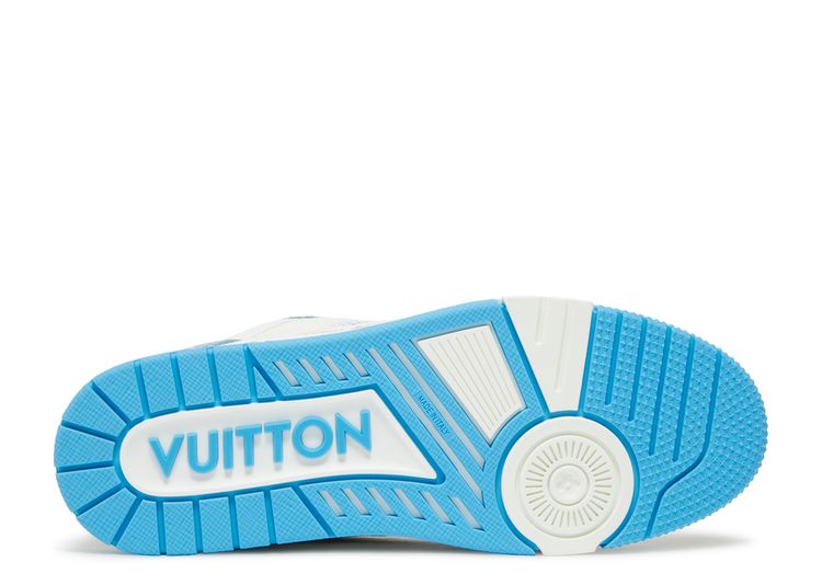 Louis Vuitton Blue & White Monogram Trainers