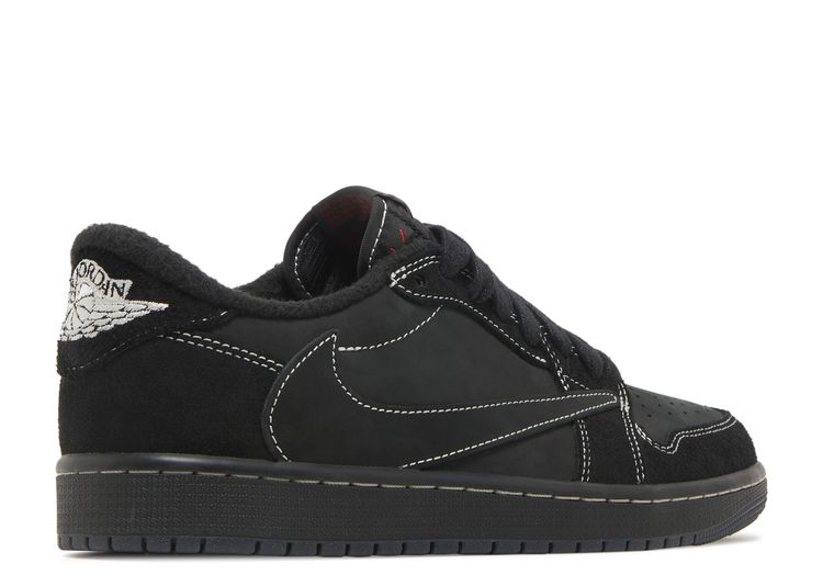 Travis Scott x Air Jordan 1 Low OG SP Black Phantom Detailed Look