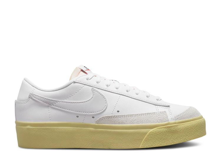 Wmns Blazer Low Platform 'White Lemon Wash' - Nike - DJ0292 109 - white ...