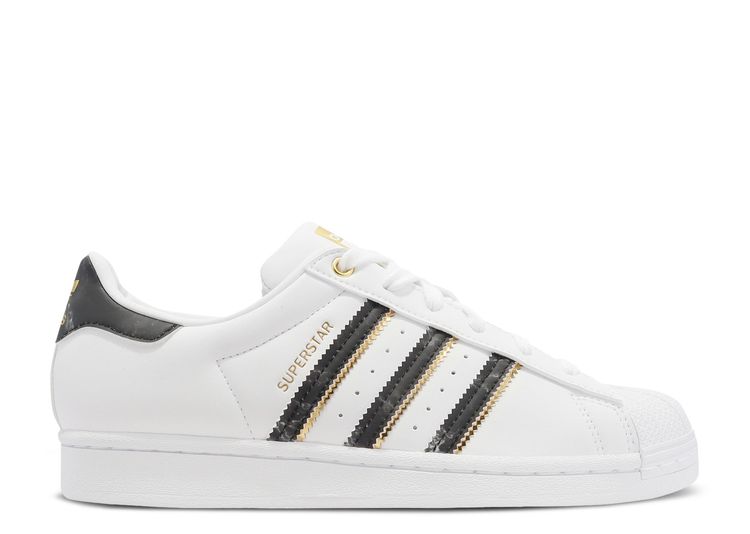 Wmns Superstar 'White Black Gold Metallic' - Adidas - GX1838 - footwear ...