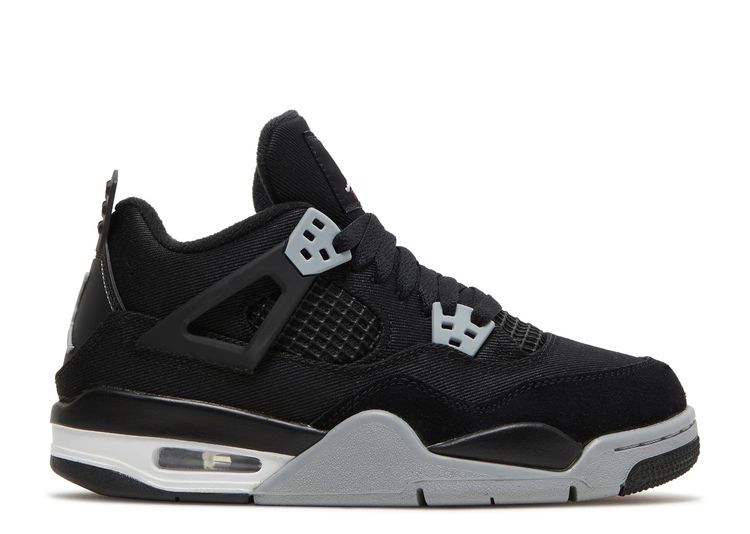 Air Jordan 4 Retro SE GS 'Black Canvas 