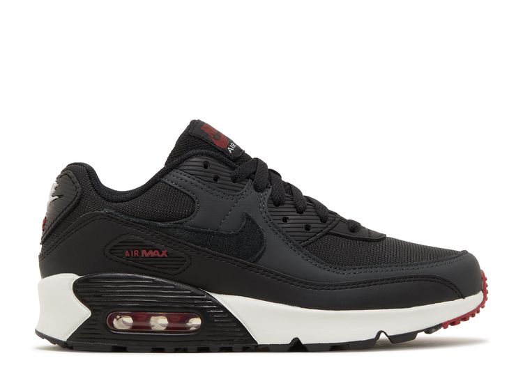 Air Max 90 Leather GS 'Anthracite Team Red' - Nike - CD6864 022 ...