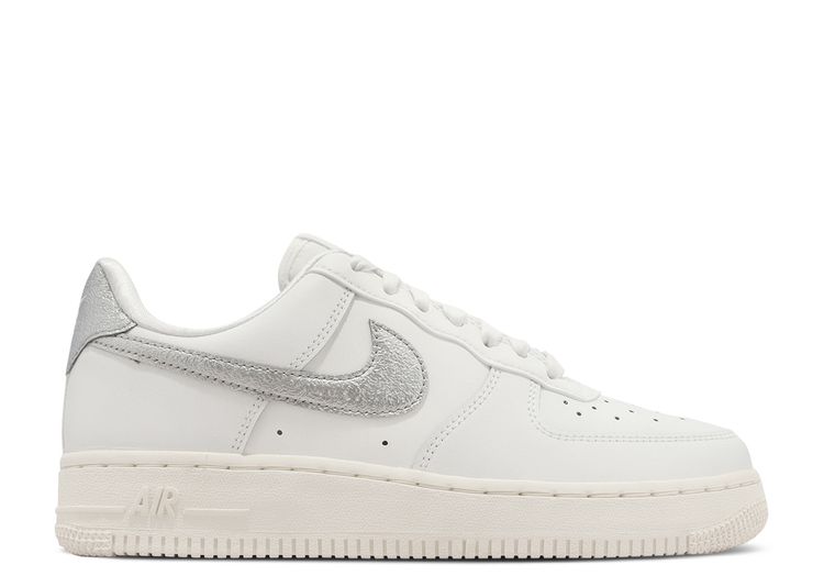 Wmns Air Force 1 '07 Essential 'Silver Swoosh' - Nike - DQ7569 100 ...