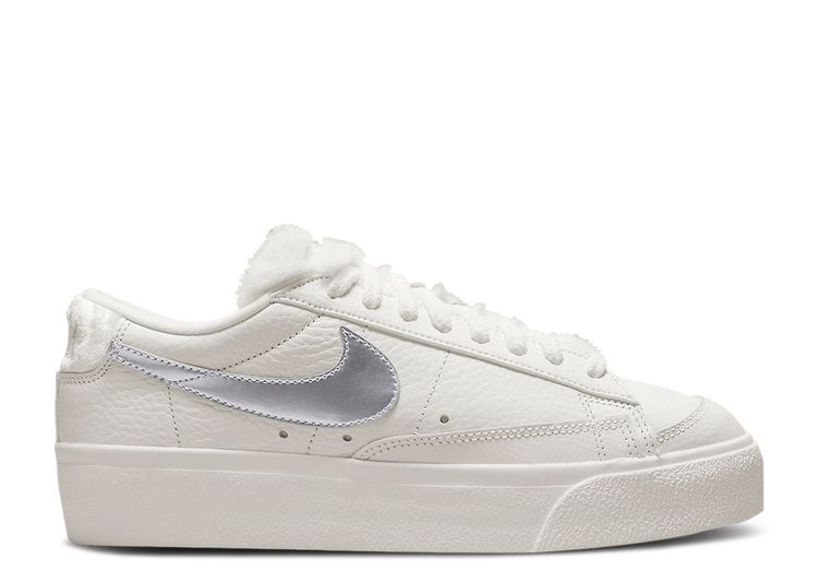 Wmns Blazer Low Platform Faux Sherpa Fur Nike Do8993 100 Sail