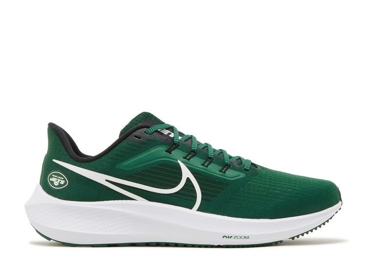 Men's Nike Green/White New York Jets Air Zoom Pegasus 36 Running Shoes