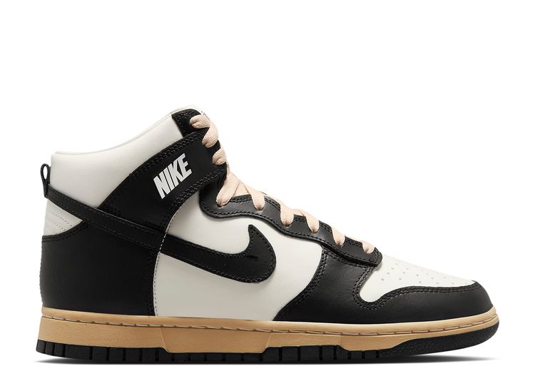 Nike WMNS Dunk High Black and Sail-