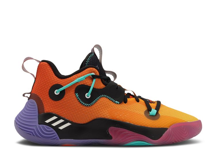 adidas Harden Stepback 3 Mens Basketball Shoes with Orange