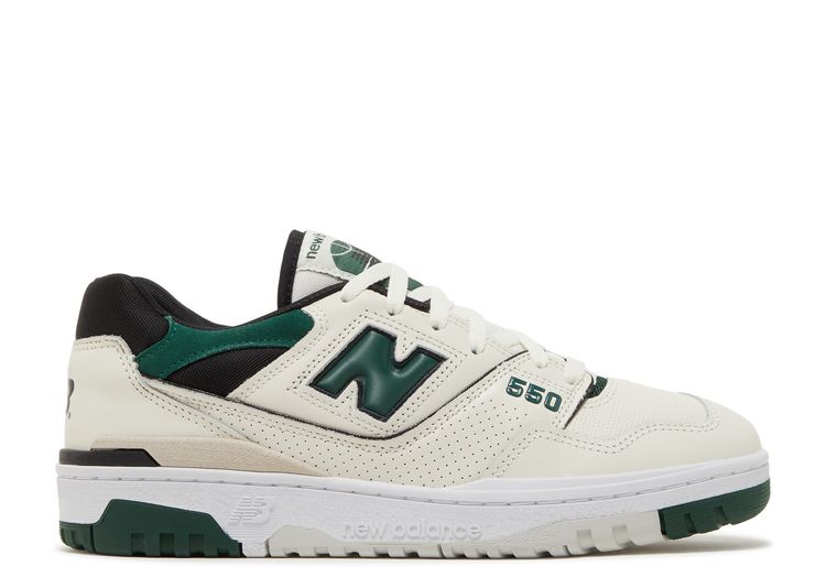 New Balance 550 White Green BB550WT1 (Sizes 5-7, 9.5-12) SHIPS TODAY