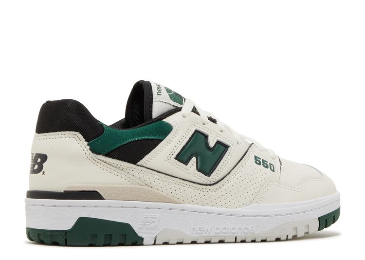 New Balance 550 White/Green Sneakers