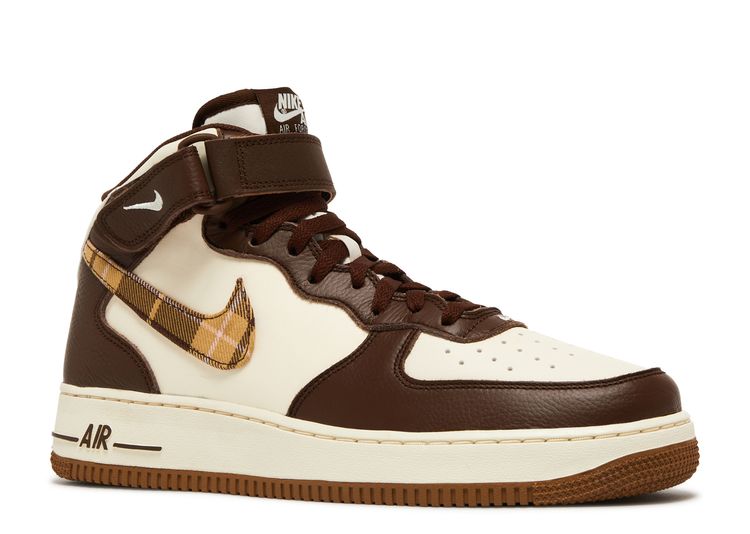 Nike Air Force 1 Mid '07 Brown Plaid