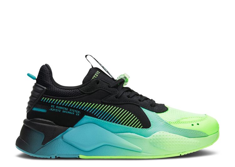 RS X Fly 'Neon Lagoon' - Puma - 387404 01 - black/fizzy lime/porcelain ...
